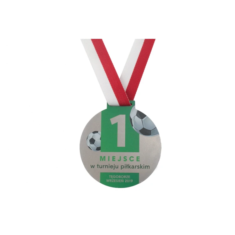 Goal Steel Medals - UV Digital Print - 80mm Diameter - MGR087