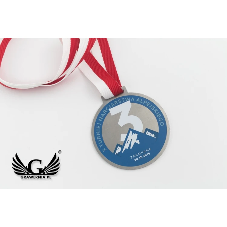 Winter Steel Medals - UV Digital Print - 80mm Diameter - MGR088