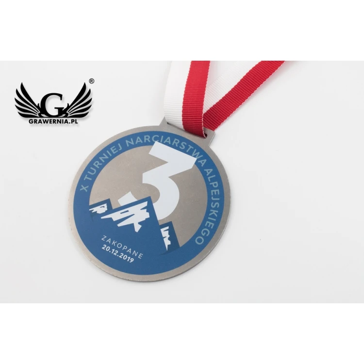 Winter Steel Medals - UV Digital Print - 80mm Diameter - MGR088