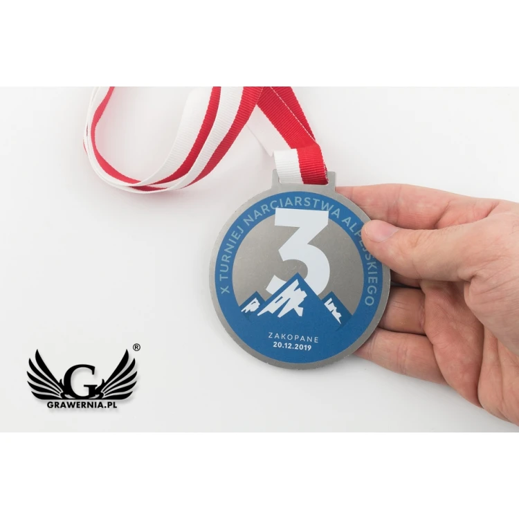 Winter Steel Medals - UV Digital Print - 80mm Diameter - MGR088