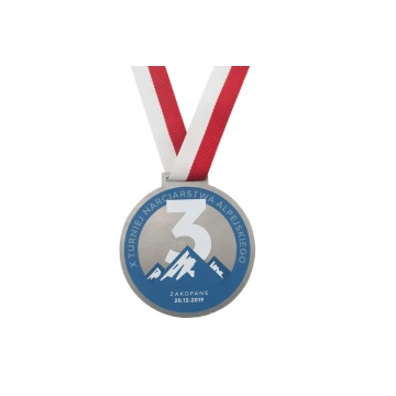 Winter Steel Medals - UV Digital Print - 80mm Diameter - MGR088