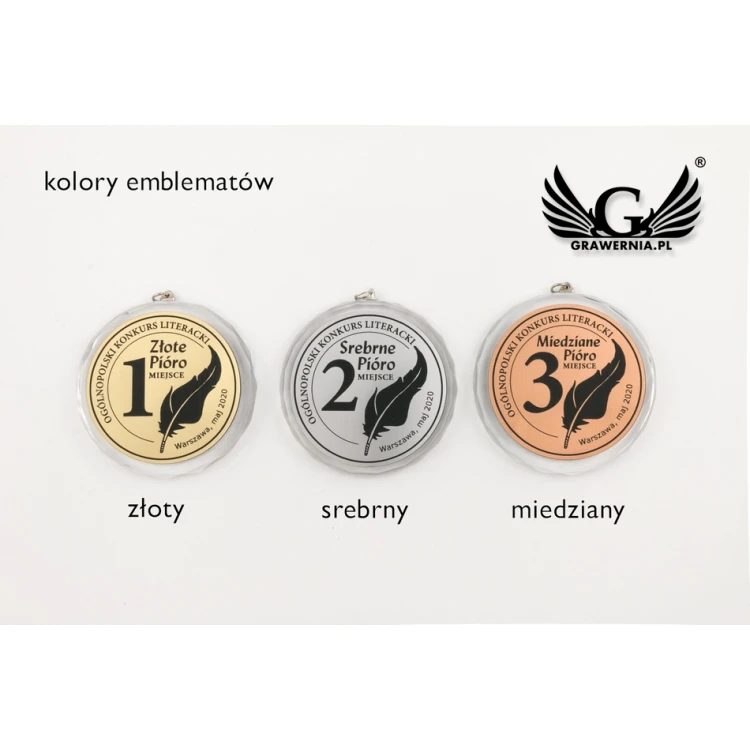 Elite Glass Medals - Gold, Silver, Bronze + Case