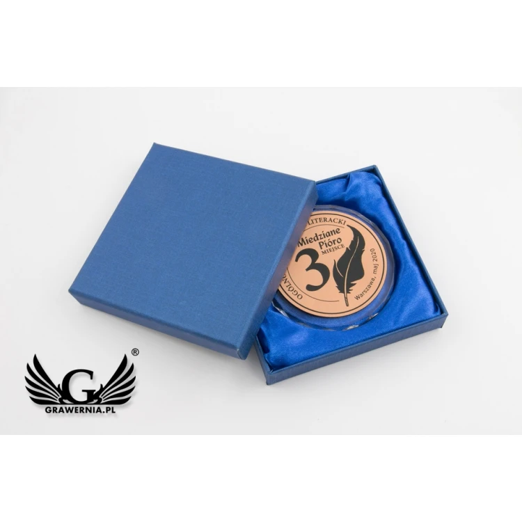 Elite Glass Medals - Gold, Silver, Bronze + Case