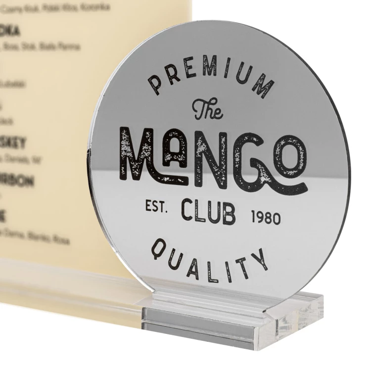 Menu with QR code - height 22 cm - ST084