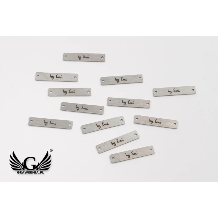 Laser Engraved Steel Clothing Tags - ME13