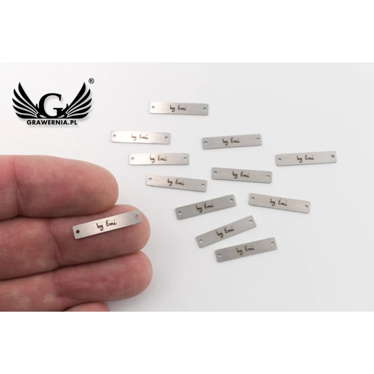 Laser Engraved Steel Clothing Tags - ME13