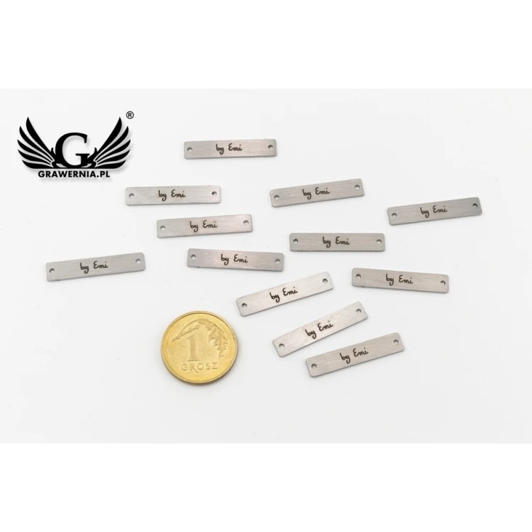 Laser Engraved Steel Clothing Tags - ME13