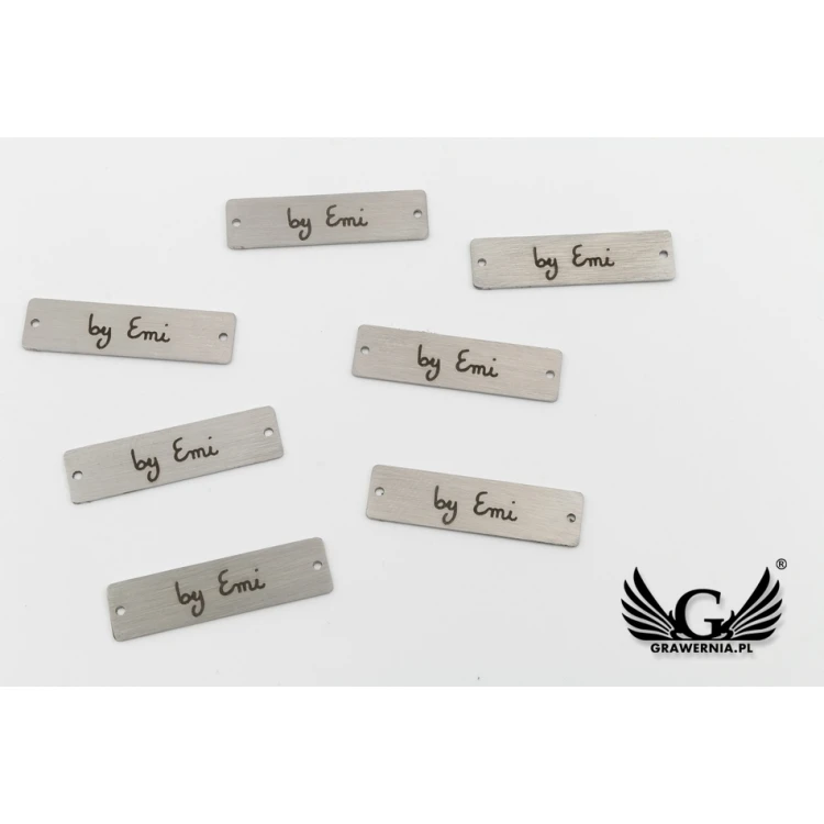 Laser Engraved Steel Clothing Tags - ME13