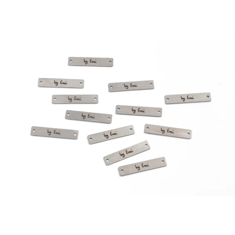 Laser Engraved Steel Clothing Tags - ME13