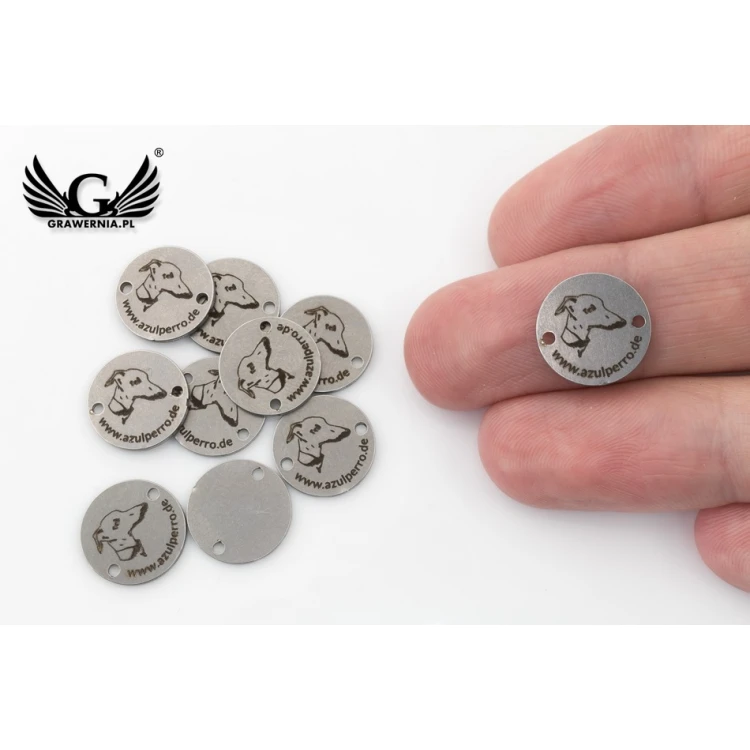 Steel Clothing Tags - Dimensions: 13x13mm - ME14
