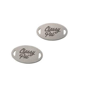 Steel Clothing Tags - dimensions: 20x11mm - ME19