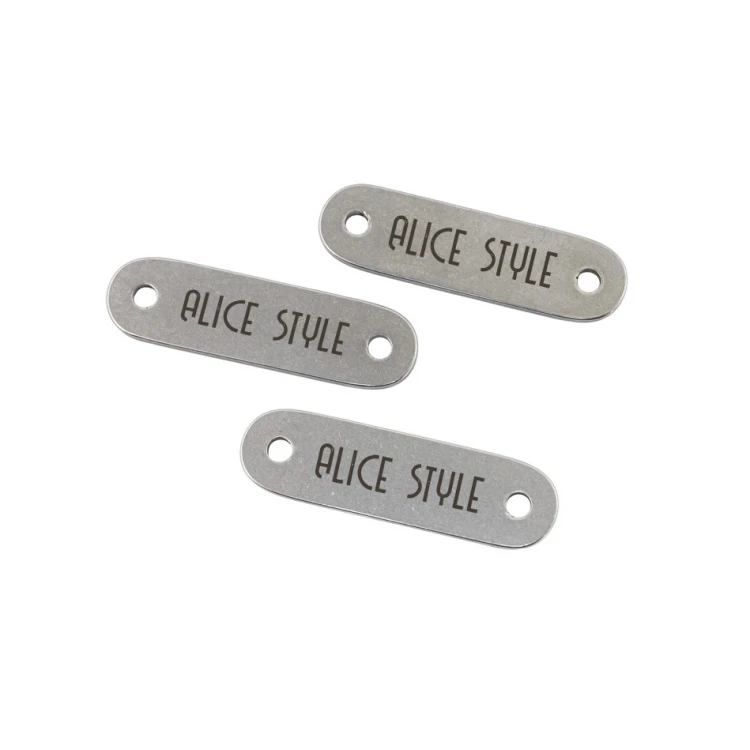Steel Clothing Tags - dimensions: 25x7mm - ME22