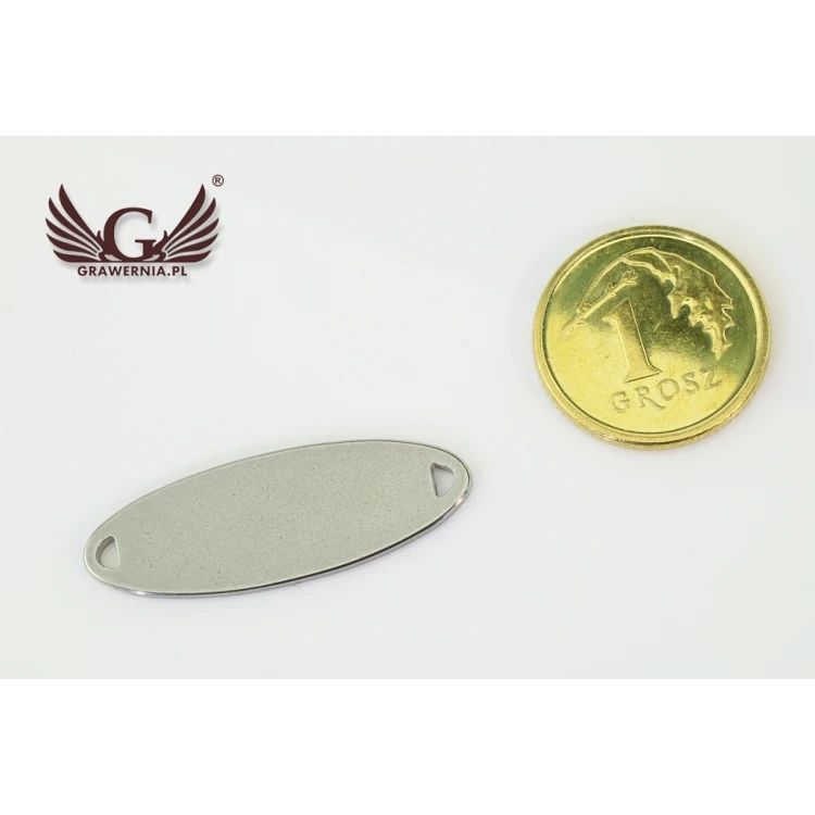 Steel Clothing Tags - dimensions: 26x9mm - ME8