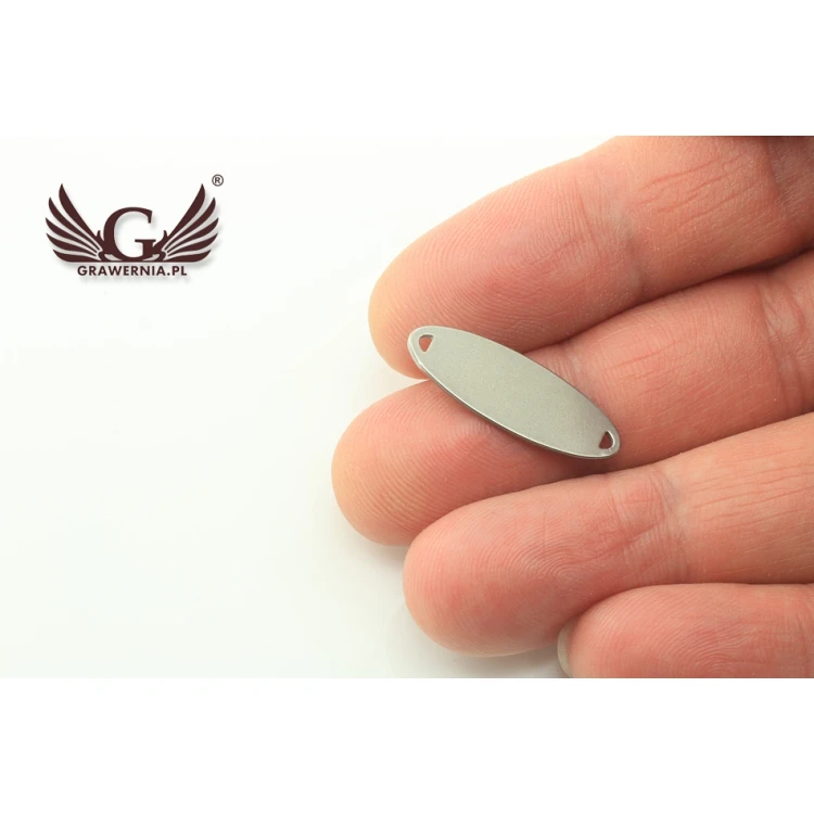 Steel Clothing Tags - dimensions: 26x9mm - ME8