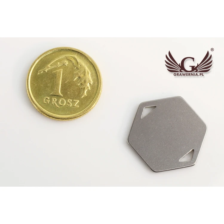 Steel Clothing Tags - dimensions: 16.5x15mm - ME11