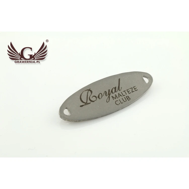 Steel Clothing Tags - dimensions: 26x9mm - ME8