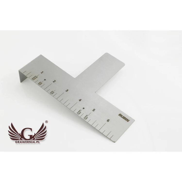Laser Engraved Steel Ruler - dim. 177x121x30mm - TAB053