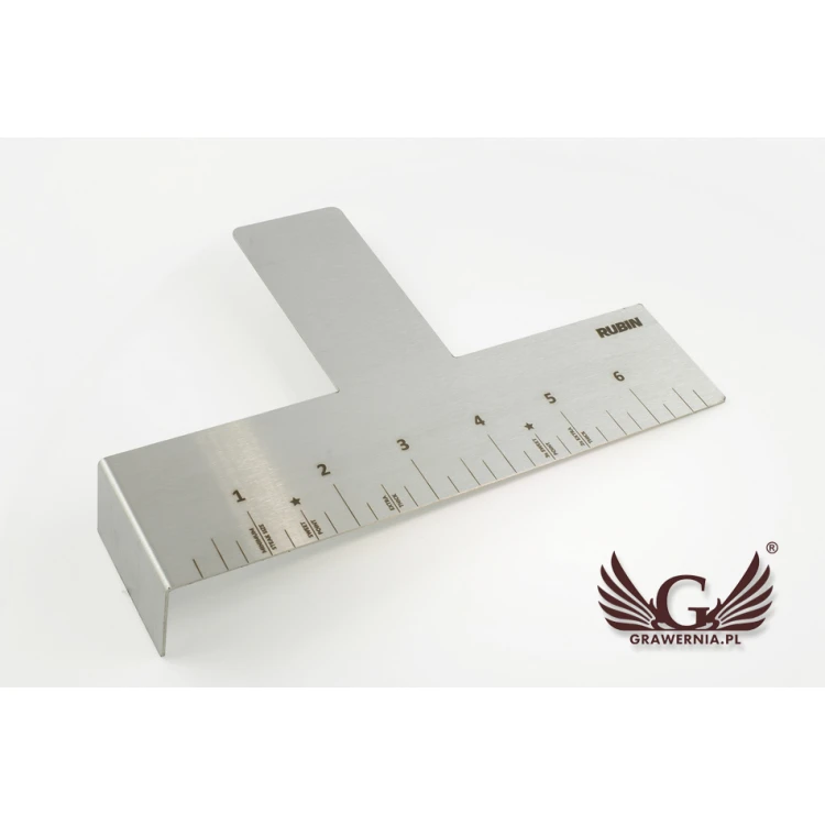 Laser Engraved Steel Ruler - dim. 177x121x30mm - TAB053