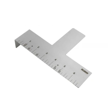 Laser Engraved Steel Ruler - dim. 177x121x30mm - TAB053