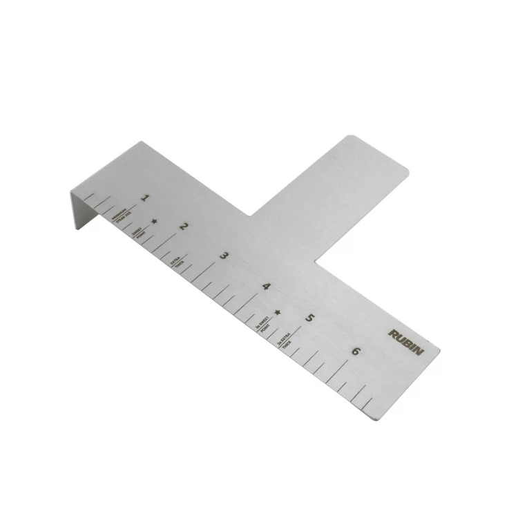 Laser Engraved Steel Ruler - dim. 177x121x30mm - TAB053