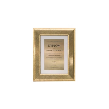 Mini diploma in a gold frame - horizontal or vertical - DWR8