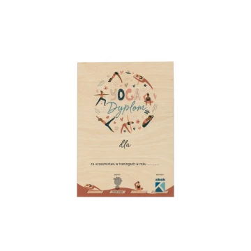 Mini Wooden Diploma for Self-Completion - Size: 150x210mm - DRE014