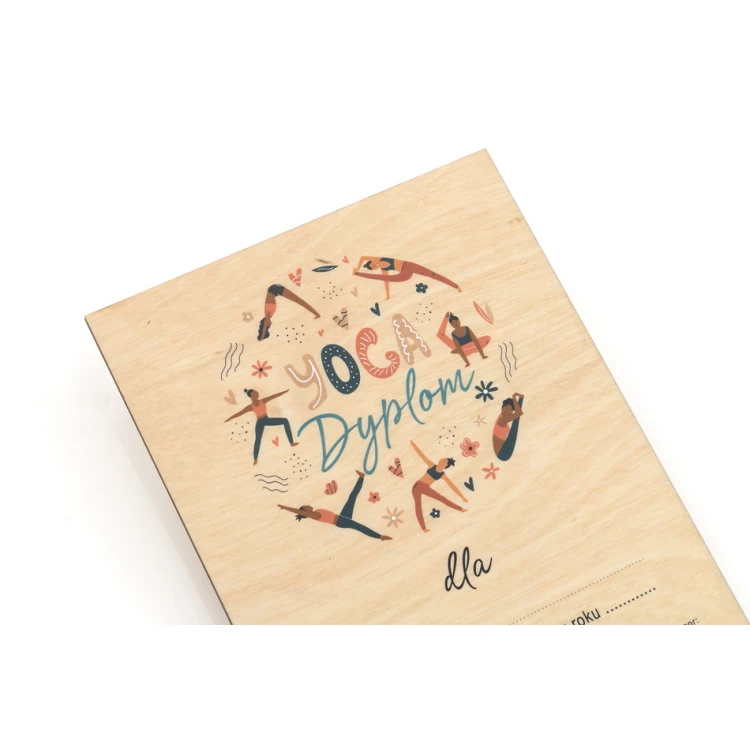 Mini Wooden Diploma for Self-Completion - Size: 150x210mm - DRE014