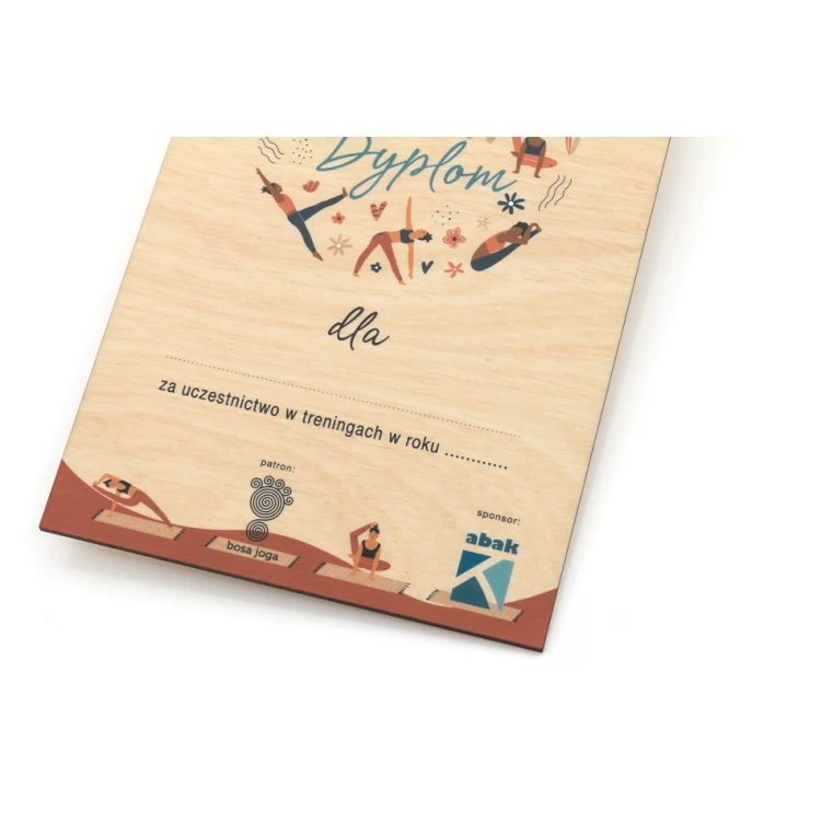 Mini Wooden Diploma for Self-Completion - Size: 150x210mm - DRE014