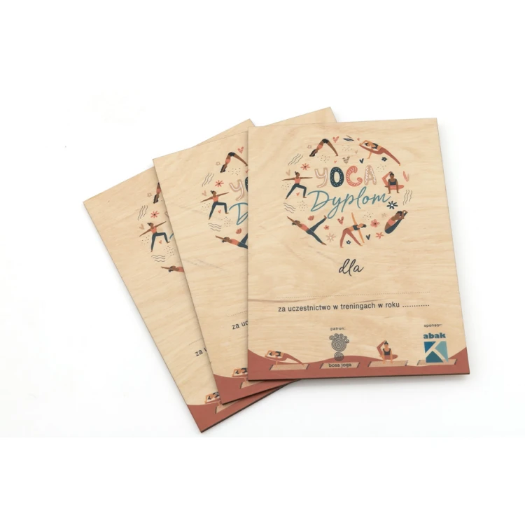Mini Wooden Diploma for Self-Completion - Size: 150x210mm - DRE014