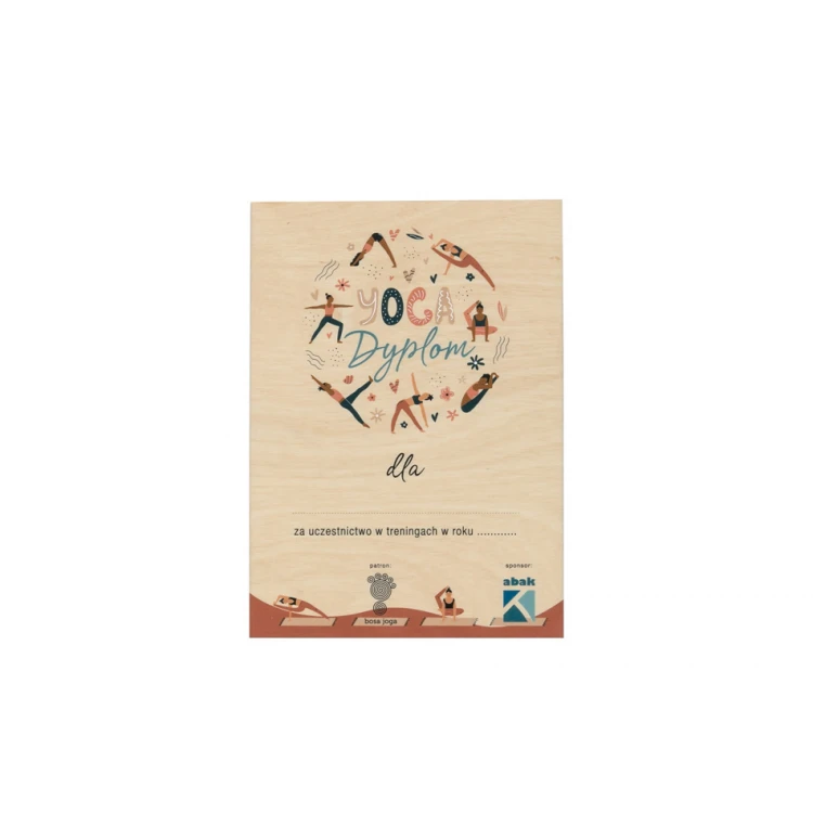 Mini Wooden Diploma for Self-Completion - Size: 150x210mm - DRE014