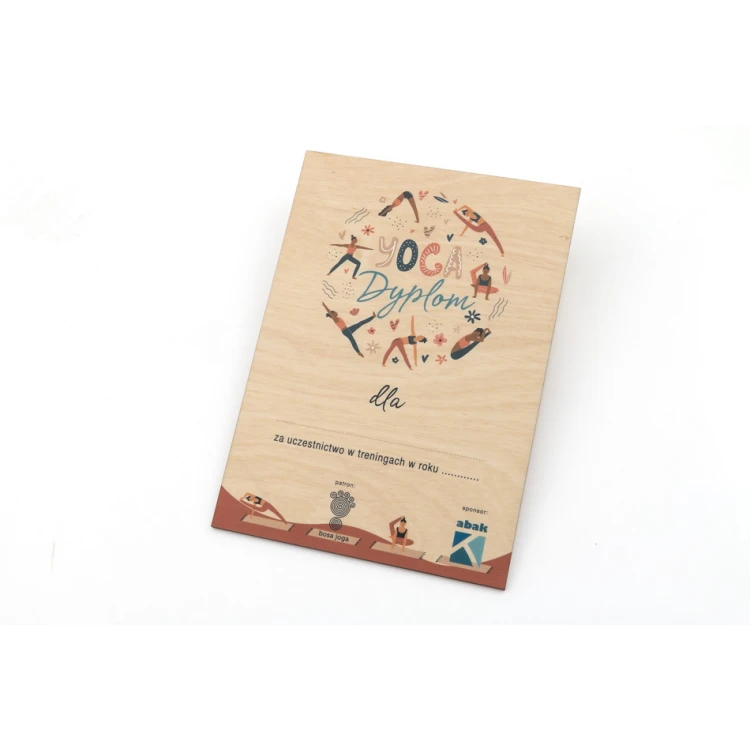 Mini Wooden Diploma for Self-Completion - Size: 150x210mm - DRE014