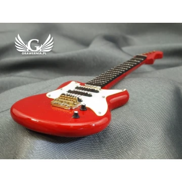 Mini Electric Guitar with Case - Red - Model MGT5