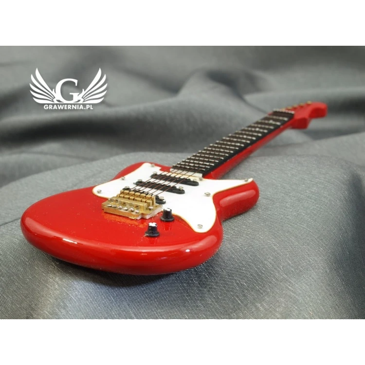 Mini Electric Guitar with Case - Red - Model MGT5