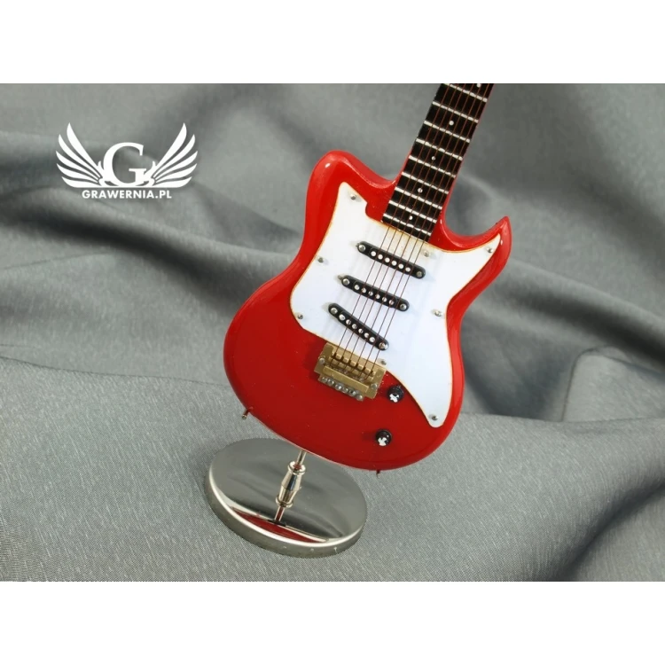 Mini Electric Guitar with Case - Red - Model MGT5