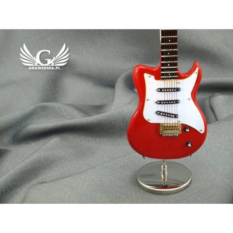 Mini Electric Guitar with Case - Red - Model MGT5