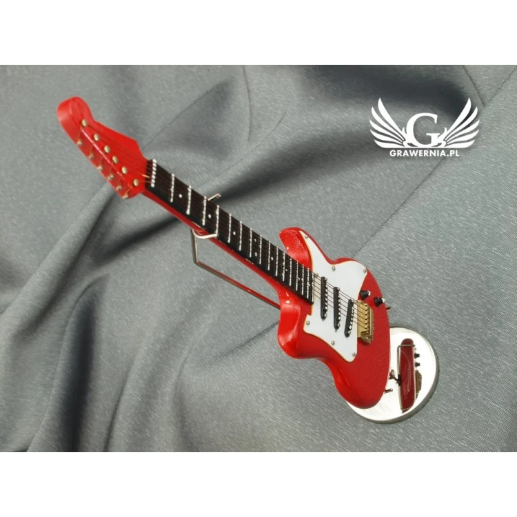 Mini Electric Guitar with Case - Red - Model MGT5