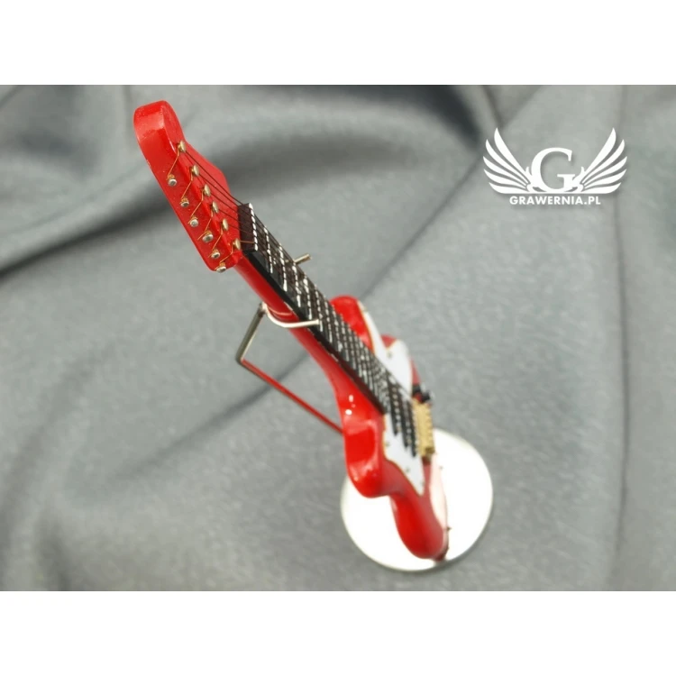 Mini Electric Guitar with Case - Red - Model MGT5