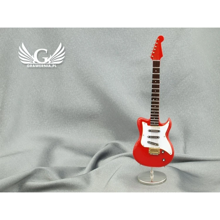 Mini Electric Guitar with Case - Red - Model MGT5