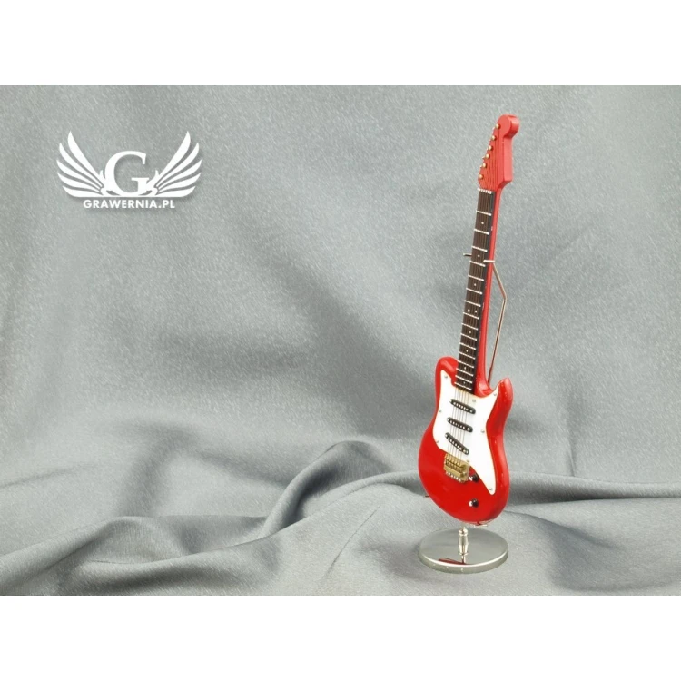 Mini Electric Guitar with Case - Red - Model MGT5