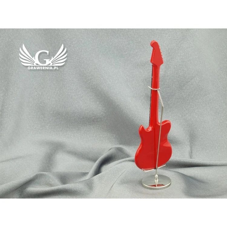 Mini Electric Guitar with Case - Red - Model MGT5