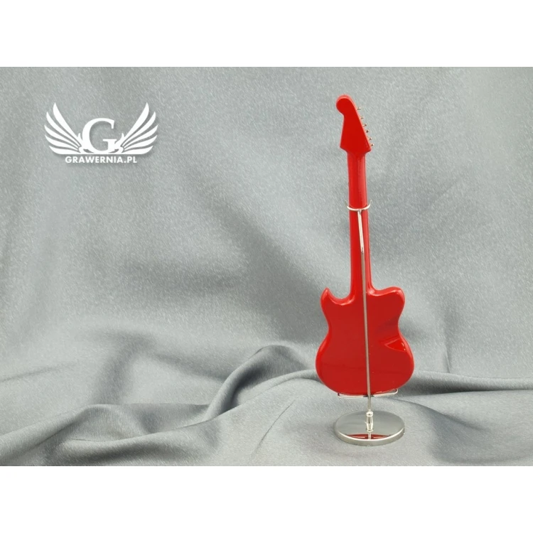 Mini Electric Guitar with Case - Red - Model MGT5