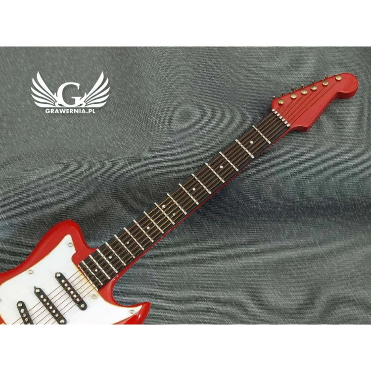 Mini Electric Guitar with Case - Red - Model MGT5