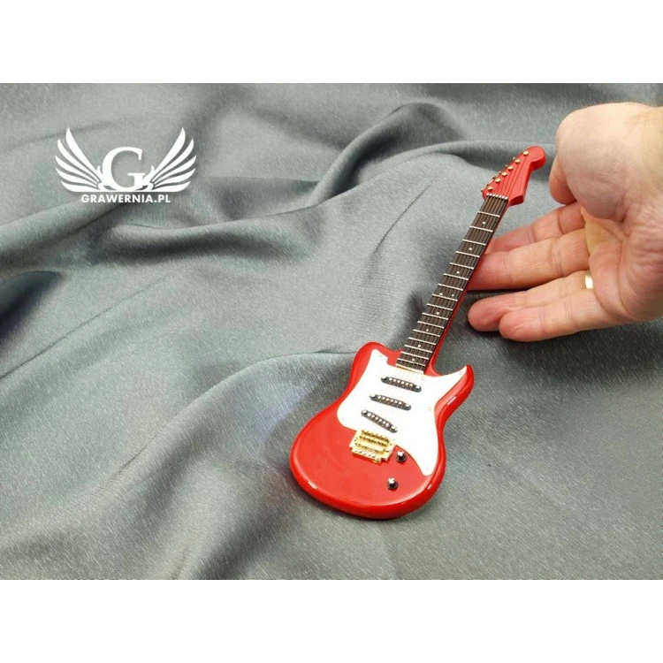 Mini Electric Guitar with Case - Red - Model MGT5