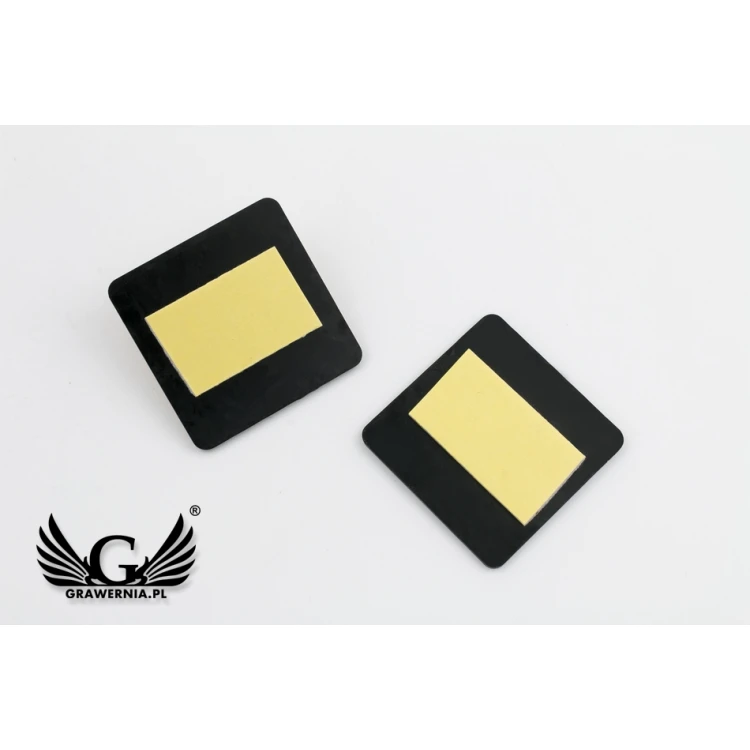 Mini Door or Cabinet Numbering - Gold or Silver Laminate - ND028 - Size 40x40mm
