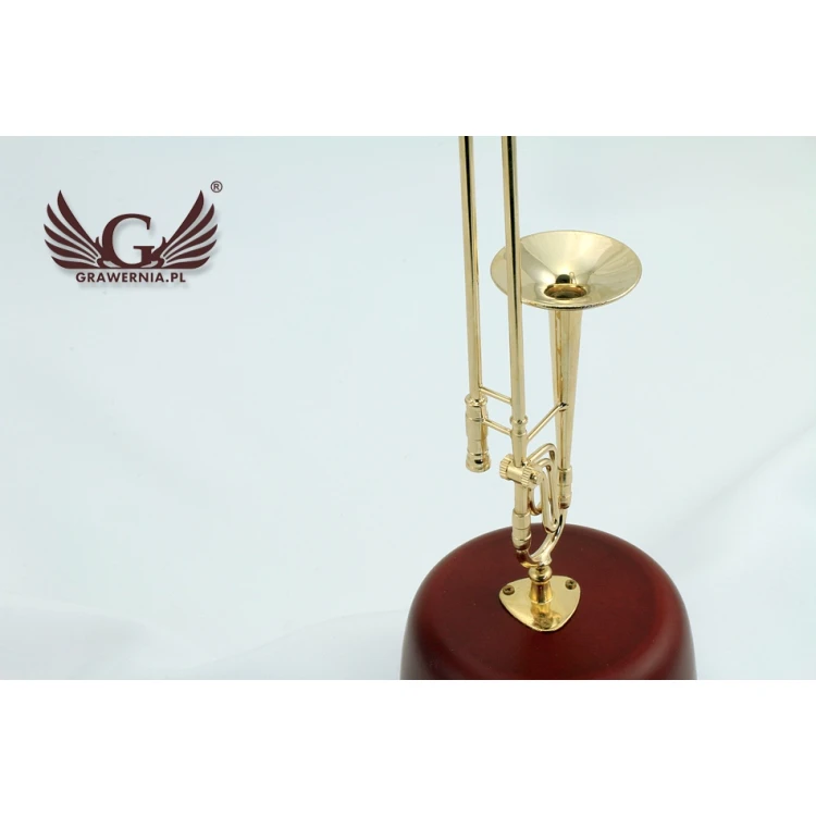 Mini trombone with music box and case - model MPU1