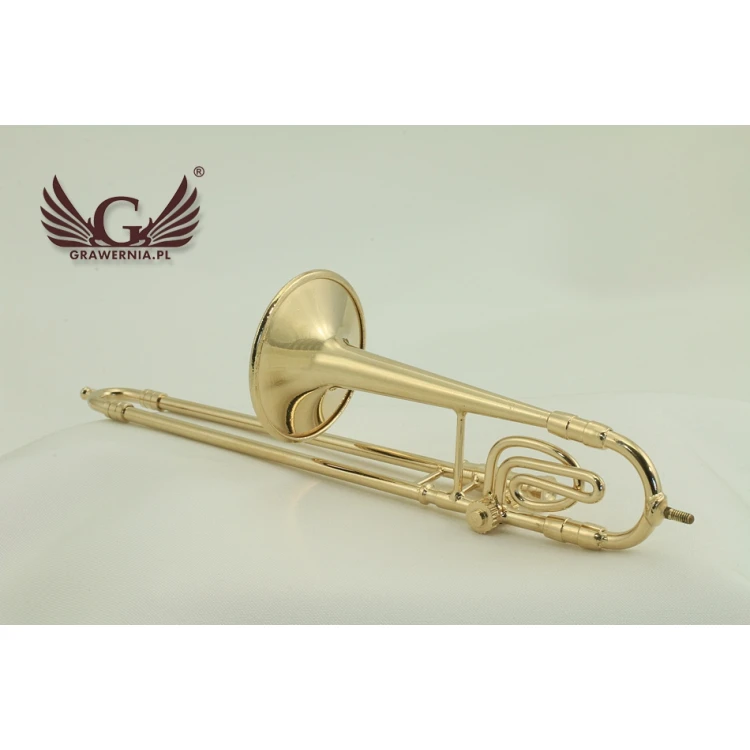 Mini trombone with music box and case - model MPU1
