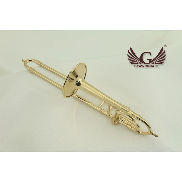 Mini trombone with music box and case - model MPU1