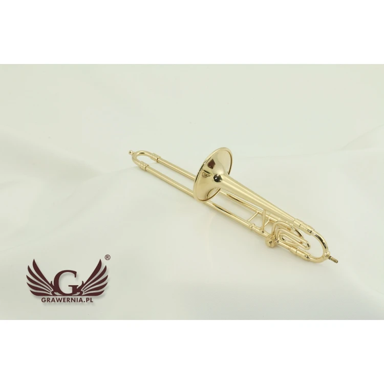 Mini trombone with music box and case - model MPU1