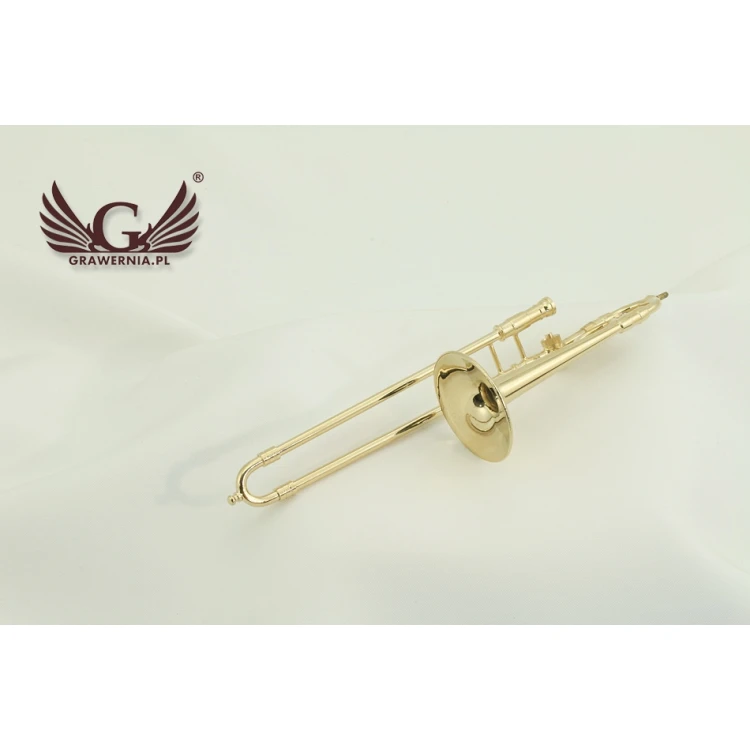 Mini trombone with music box and case - model MPU1