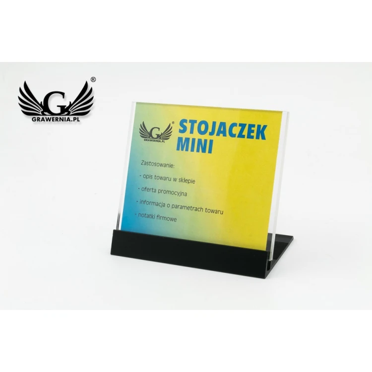 Mini stand for note card - window size: 95x80mm - PR023